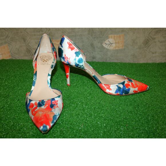 Vince Camuto Multicolor Fabric D'Orsay Pumps 11 M - Picture 2 of 5